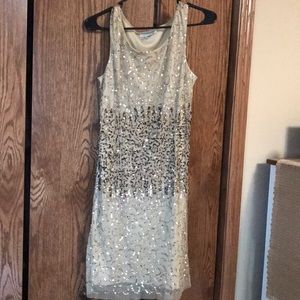 Only worn once- Gold starkly dress